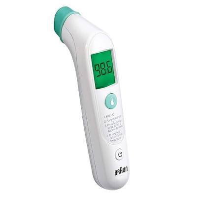 Braun TempleSwipe Digital Thermometer with Color-Coded Temperature Guidance - Temporal Thermometer for Adults, Babies, Toddlers & Kids