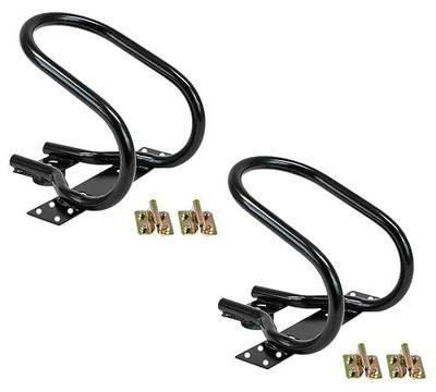 Mytee Products 7" Motorcycle Wheel Chock Steel for E-Track/X-Track System - Black (2 Pack)