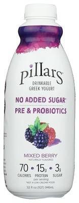 Pillars Mixed Berry Drinkable Greek Yogurt, 32 FZ