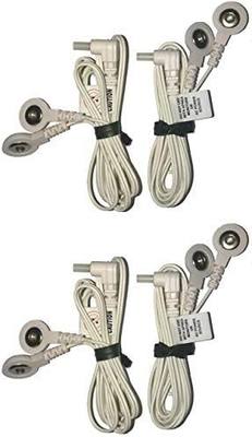 Therapist’s Choice® Premium Lead Wires for TENS and EMS Units – Snap Connector Tips (2)