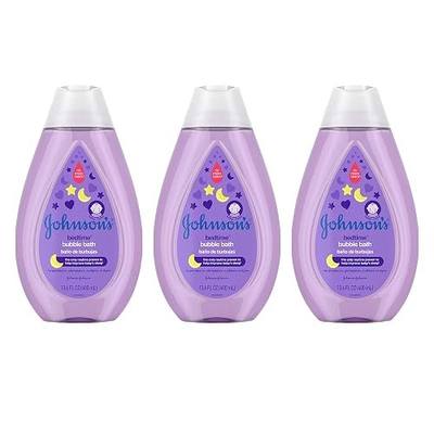 Johnson's Bedtime Baby Bubble Bath with NaturalCalm Aromas, Hypoallergenic and Sulfate-Free Nighttime Bubble Bath, 13.6 fl. oz, Pack of 3