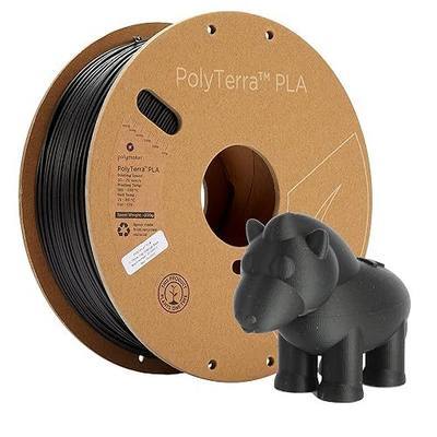 Polymaker Matte PLA Filament 1.75mm, 1kg, Charcoal Black | High Speed 3D Printing Filament Fits for Most FDM 3D Printers, Smooth Finish & Hide Layer Lines, Accuracy +/- 0.02mm