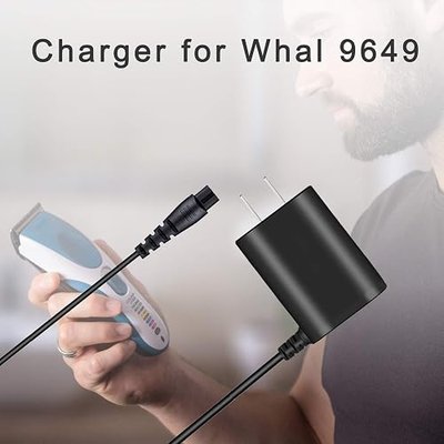 WUKUR Charger for Wahl 9649 9649P Hair Clipper, 3.5V Charger Replacement Compatible with Wahl 9649 9649P Color Pro Cordless Hair Clipper Trimmer Power Cord