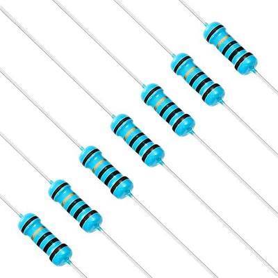 Chanzon 100pcs 1/2W (0.5W) 10 Ω ohm Metal Film Fixed Resistor 0.01 ±1% Tolerance 10R MF Through Hole Resistors Current Limiting Rohs Certificated