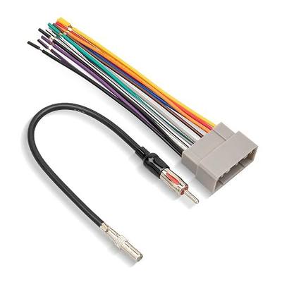 RED WOLF Aftermarket Radio Install Wire Harness W/Antenna Adapter Plug Replacement for Jeep 2003-2007,Dodge ram 2002-2007, Chrysler 2000-2007