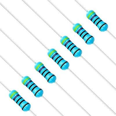 Chanzon 100pcs 1/2W (0.5W) 470 Ω ohm Metal Film Fixed Resistor 0.01 ±1% Tolerance 470R MF Through Hole Resistors Current Limiting Rohs Certificated