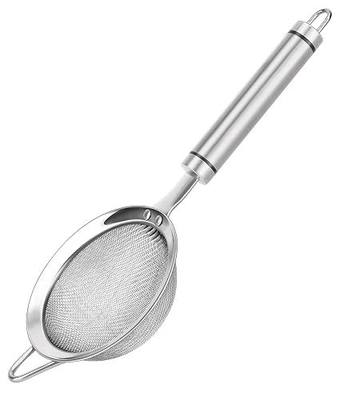 304 Stainless Steel Fine Mesh Strainers for Kitchen, Colander-Skimmer with Handle, Sieve Sifters for Food, Tea, Rice, Oil, Noodles, Fruits, Vegetable