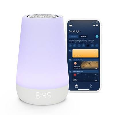 Hatch Baby Sound Machine, Night Light | Rest 2 Gen | Sleep Support | Registry Essential, Routine Builder, Time-to-Rise Alarm Clock, White Noise, Nursery Stories, Toddler Kids (Wi-Fi) (White)