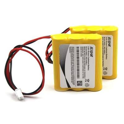 (2-Pack) 3.6V 800mAh Ni-Cd Battery for A5289-1, OSA107 | Fits DISON KRH-15/51 and JLEU9 compatible exit signs and emergency lighting systems.