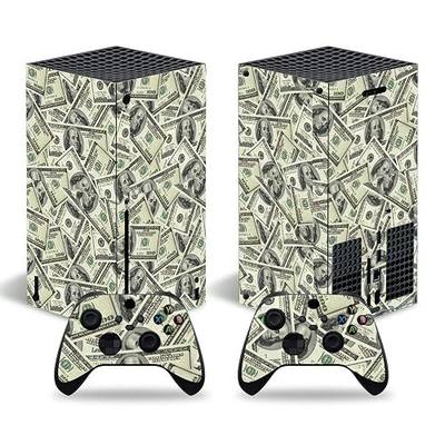 Xbox Series X Stickers Full Body Vinyl Skin Decal Protective Cover for Microsoft Xbox Series X Console and Controllers (dollers)