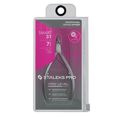 Staleks Pro SMART 31 Cuticle Nippers – 7mm Blade Cuticle Trimmer – Sharp & Durable Stainless Steel – Professional Manicure Tool