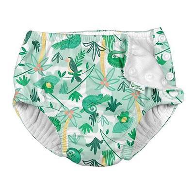 i play. by green sprouts baby-girls Ruffle Snap Reusable Absorbent Swimsuit Diaper
