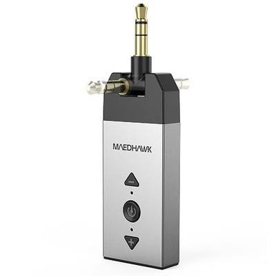 Maedhawk Bluetooth 5.2 AUX Adapter for Car Home Stereo Speaker Headphone | Wireless audio Receiver with Rotatable 3.5mm Jack, Hands-free calls, A2DP, USB-C Charging