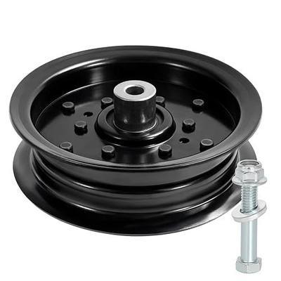 532196106 Idler Pulley for Craftsman Mower - Flat Idler Pulley Fit for Craftsman Husq Ariens Sears Poulan Riding Lawn Mower Tractor with 42" 46" 48" 54" Deck, Replace AYP 197379, 196106