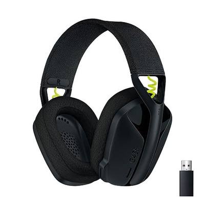 Logitech G435 Lightspeed Wireless Gaming Headset - Black | Lightweight over-ear headphones, built-in mics, 18h battery, Dolby Atmos, PC, PS4, PS5, Nintendo Switch/Switch 2, Mobile