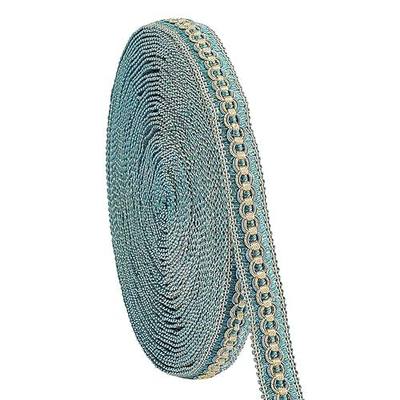 PH PandaHall 12 Yards 3/4 inch Braid Trim, Polyester Gimp Lace Trim Woven Braid Trim for Costume DIY Crafts Sewing Jewelry Making Curtain Decoration Costume Accessories, Blue