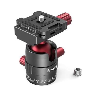 SmallRig 360 Rotating Panoramic Tripod Ball Head, Max Load 5kg / 11lbs | 360 Ballhead with 1/4 inch Quick Shoe Plate, for Tripod Monopod Slider DSLR Camera Camcorder