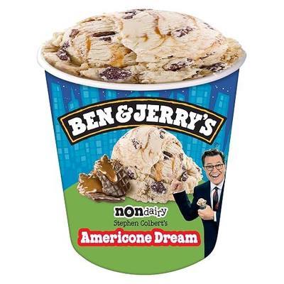 Ben & Jerry's Non-Dairy Americone Dream Vanilla Frozen Dessert Certified Vegan Pint 16 oz