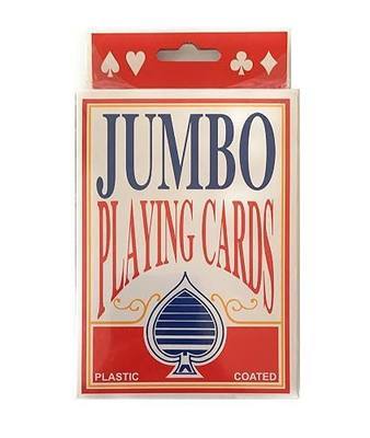 Jumbo 3.5x5 Inch Playing Cards Plastic Coated