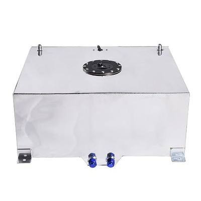 20 Gallon Fuel Cell Aluminum Fuel Tank 80L Fuel Gas Tank | Universal Racing Street Drift Strip with Level Sensor,Silver