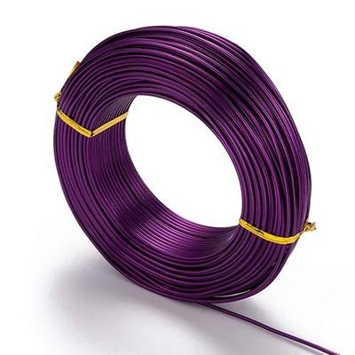 Craftdady 984 Feet Aluminum Wire 20 Gauge Bendable Metal Craft Wire 0.8mm Flexible Sculpting Wire for Doll Skeleton Gem Wrapping Jewelry Making (Purple)