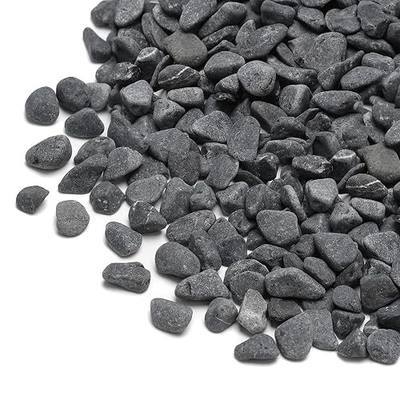 Mr. Fireglass Natural Decorative Gray Bean Pebbles 1/5" Crushed Gravel Stone for Decorating Garden, Succulent Plants and Walkway (10-lb Bag) | Aquarium Gravel, Crushed Gravel Stone, For Indoor Plants, Vases, Succulents, Outdoor Garden Landscaping and Home Decor