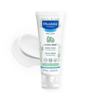 Mustela Hydra Bebe Face Cream – Daily Baby Moisturizer with Natural Avocado, Jojoba Oil & Shea Butter - 1.35 fl. oz. - Packaging may vary