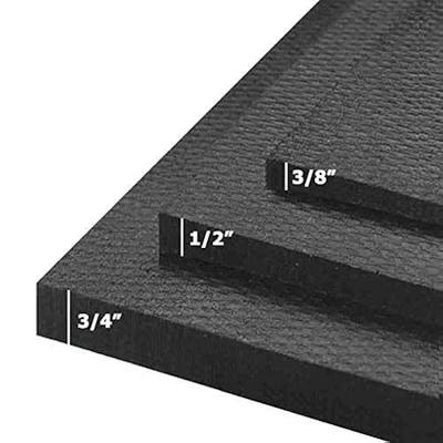 American Floor Mats - Horse/Stable Mats - Heavy Duty Stall Mats - Thick, Durable Rubber Flooring Solid Black 1/2" Thick - 4' x 6' Mat