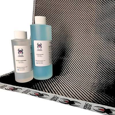 12" x 5FT Twill Weave Carbon Fiber Resin Kit