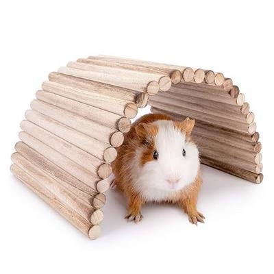 Niteangel Small Animal Climbing Toy: 15.7" x 7.8" Bendable & Flexible Shape | Underground Hideout & Dome Shelter - Suspension Bridge Ladder for Hamsters Gerbils Mice Rats Guinea Pigs or Other Small Pets