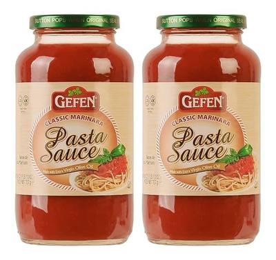 Gefen Classic Marinara Sauce 26oz (2 Pack) Rich Tasteing - Made with EVOO | Kosher (Including Passover)