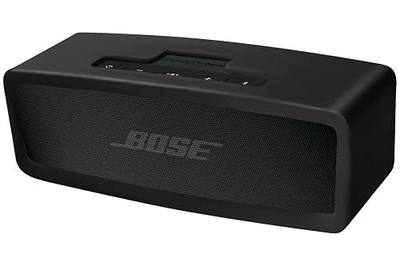 Geiomoo Compatible with Bose SoundLink Mini/Mini II Silicone Carrying Case, Portable Scratch Shock Resistant Cover (Black)