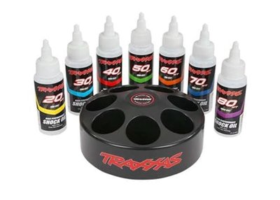 Traxxas 5038X Shock Oil Set 6 Includes 20-80 wt Premium Shock Oils Carousel Rack