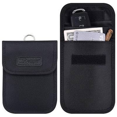 Wisdompro Faraday Bag for Key Fob, WP4694 RFID Key Fob Protector | Car Key RF Signal Blocking Faraday Cage Protector, WP4697 Anti-Theft Faraday Pouch, Anti-Hacking Case Blocker
