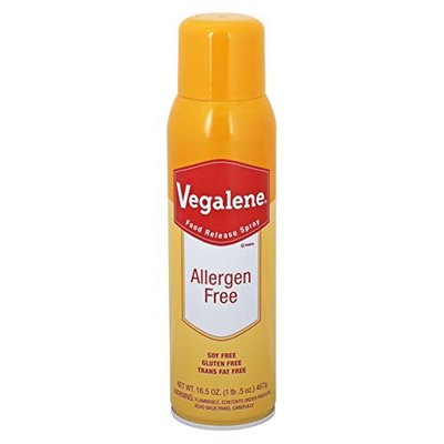 VEGALENE ALLERGEN FREE FOOD RELEASE PAN SPRAY, 16.5 OZ., Pack of 3