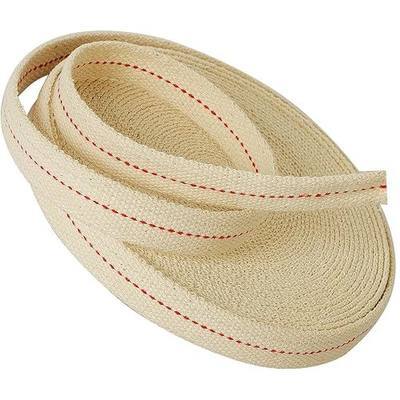 ZOENHOU 3/4 Inch 33 Feet Cotton Oil Wicks, Oil Lamp Wick with Red Stitch Replacement Oil Lanterns Wick for Kerosene Burner Lighting or Paraffin Oil Based Lanterns