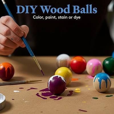 4 inch Round Wooden Balls for Crafts, Bag of 2 Unfinished and Smooth Round Birch Hardwood Balls, and Wooden Spheres, by Woodpeckers