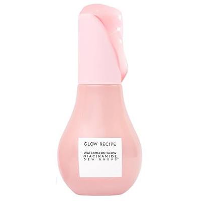 Glow Recipe Watermelon Niacinamide Dew Drops, Korean Niacinamide Serum Drops, Hydrating Face Serum + Primer & Liquid Highlighter, Hyaluronic Acid, Dewy Glow (40ml)