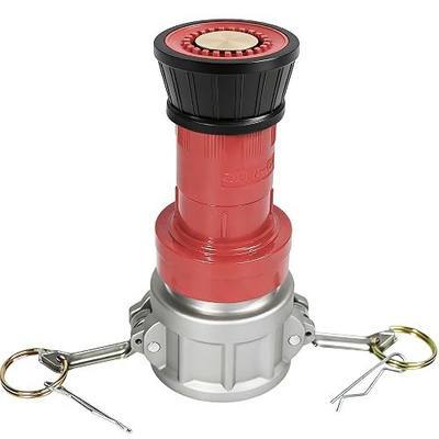 2" NPSH Aluminum Camlock Fitting Coupling With Heavy-Duty Industrial Fire Hose Nozzle 2 inch Fire Equipment Constant Flow Fog Nozzle