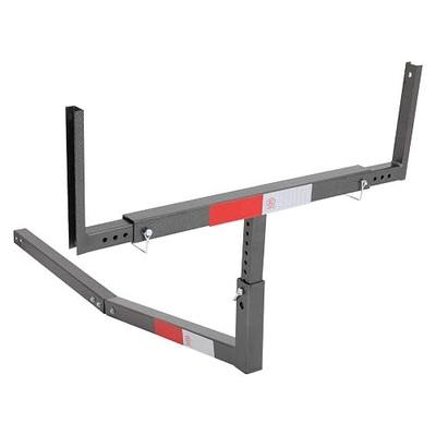 TUFFIOM 2-in-1 Pickup Truck Bed Hitch Extender with Straps & Flag for 2” Hitch Receiver, Adjustable Hitch Mount Extension Rack for Canoe Kayak Boat Ladder Lumber, 750LBS Weight Capacity