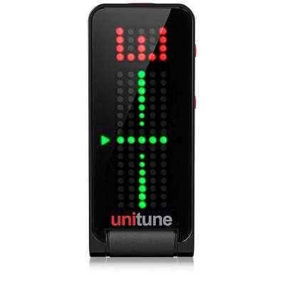 TC Electronic UNITUNE CLIP NOIR Headline Black Clip-On Tuner with Strobe and Chromatic Modes and 108 LED Matrix Display for Uncompromised Tuning Quality