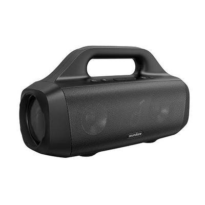 Soundcore Motion Boom Outdoor Speaker with Titanium Drivers, BassUp Technology, IPX7 Waterproof, 24H Playtime, Soundcore App, Built-in Handle, Portable Bluetooth Speaker for Outdoors (Renewed)