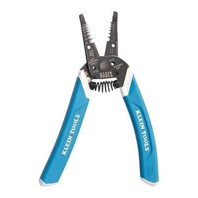 Klein Tools K11095 Klein-Kurve Wire Stripper and Cutter, Made in USA, for 8-18 AWG Solid and 10-20 AWG Stranded Wire