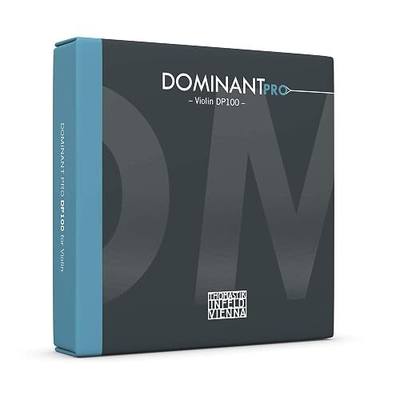 Thomastik-Infeld Dominant Pro Violin Strings DP100, 4/4 Synthetic Core Set for Advanced Violinists - Tin-Plated E, Aluminum A, Silver D&G - Powerful, Balanced with Broad Sound Colors - Made in Vienna