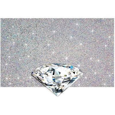 Zonon Nail Art Table Mat and Crystal Diamond Shaped Paperweight Foldable Nail Art Hand Rest Pad for Technician Salon Home Wedding Decorations Manicure Tools(50 mm)