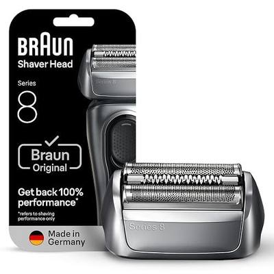 Braun Series 8 83M Electric Shaver Head Replacement Cassette, Silver