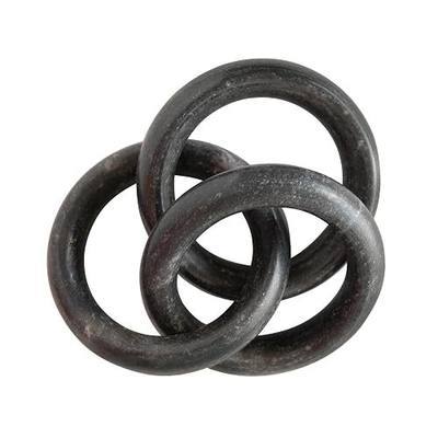 Bloomingville Marble Circle Chain, Black Décor, AH1797