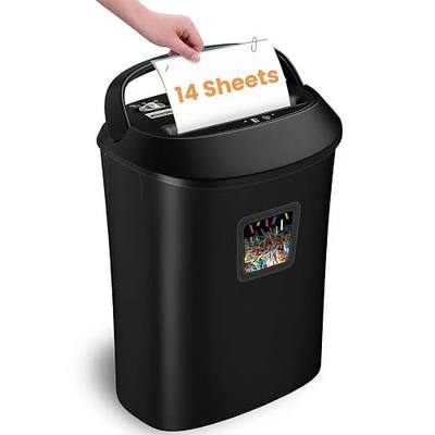 VidaTeco Paper Shredder, 14-Sheet Cross Cut Shredder for Home Office, 6.6-Gallon Bin with US Patented Cutter & Anti-Jam System, Heavy Duty Document Shredder for Credit Cards, CD, Mail & Staples, ETL