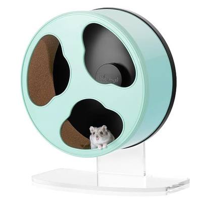 Niteangel Quiet Hamster Exercise Wheel - Clouds Series Hamster Running Wheels for Dwarf Syrian Hamsters Gerbils Mice or Other Small Sized Pets