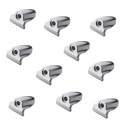 AIAS Bass Drum Claw Hooks – Heavy Duty Drum Hardware Replacement Parts for Securing Bass Drum Hoops (10 Pack, Chrome)